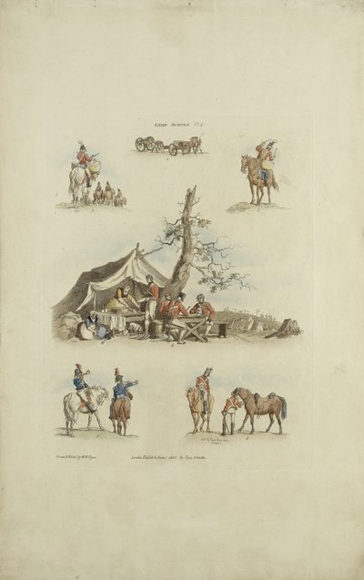 Scènes de camp, 1803 - William Henry after Pyne