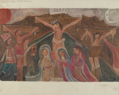 Station de la Croix n° 12 : Jésus meurt sur la croix, vers 1936 - William Herbert