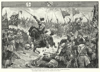 La bataille de Naseby - William Heysham (after) Overend