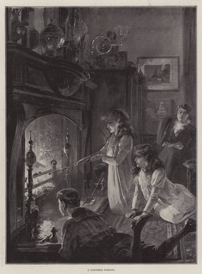 Un foyer de Noël - William Heysham Overend