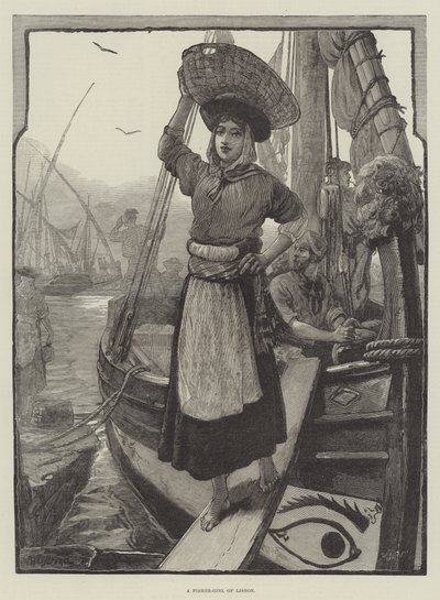 Une pêcheuse de Lisbonne - William Heysham Overend