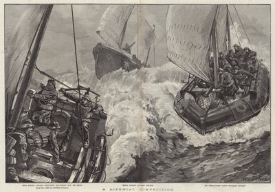 Une Compétition de Bateaux de Sauvetage - William Heysham Overend