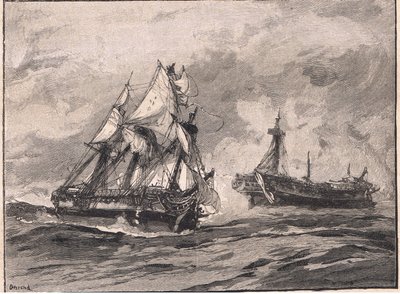 Aréthuse et la Belle Poule, 1778 - William Heysham Overend