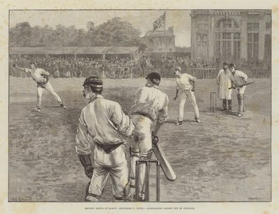 Match de cricket à Lord