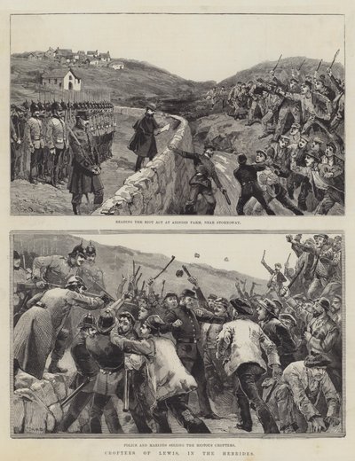 Les Crofters de Lewis, dans les Hébrides - William Heysham Overend
