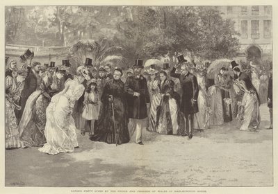 Garden Party donnée par le Prince et la Princesse de Galles à Marlborough House - William Heysham Overend