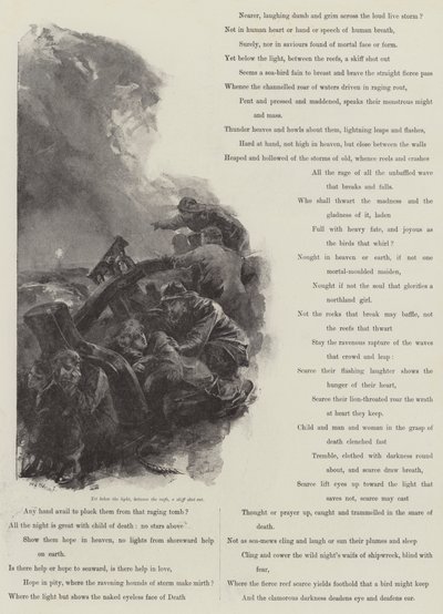 Grace Darling, par A C Swinburne - William Heysham Overend