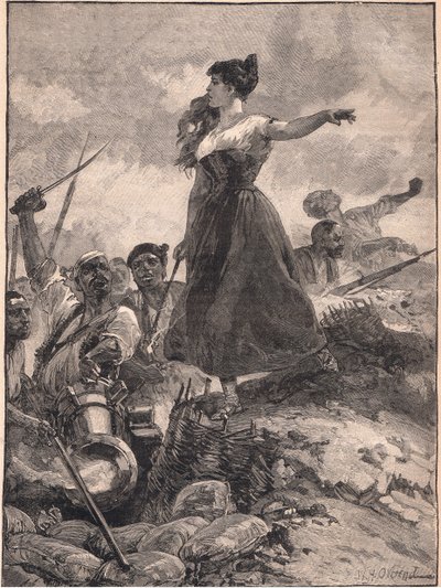 Héroïsme de la Jeune Fille de Sragossa - William Heysham Overend