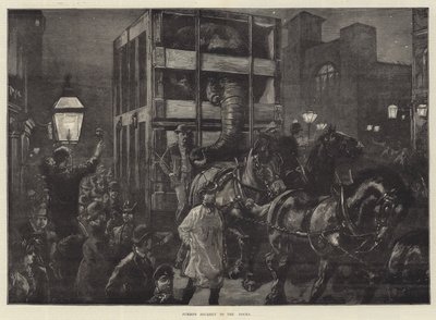 Le voyage de Jumbo vers les docks - William Heysham Overend