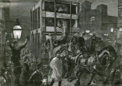 Le voyage de Jumbo vers les docks - William Heysham Overend