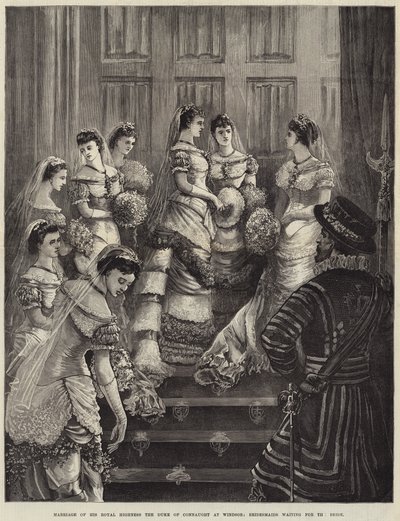 Mariage de Son Altesse Royale le Duc de Connaught à Windsor, demoiselles d