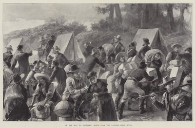 En route pour le Klondike, scène près de l