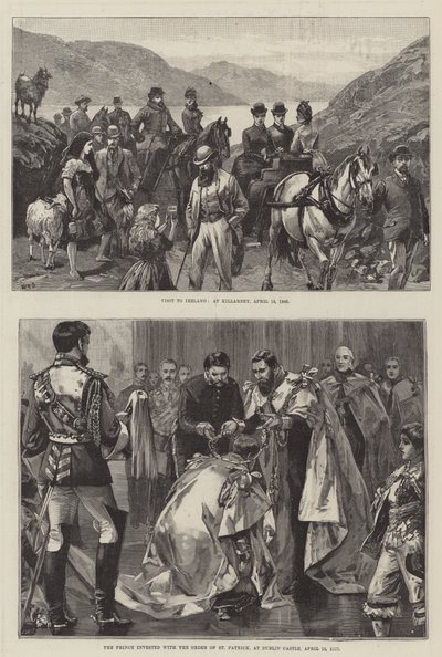 Visite royale en Irlande - William Heysham Overend