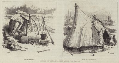 Esquisses de la vie des gitans autour de Londres - William Heysham Overend
