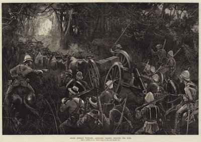 Guerre en Afrique du Sud, Artillerie traversant la brousse - William Heysham Overend