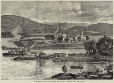 Collège et monastère de Saint-Benoît, Fort Augustus, canal calédonien - William Heysham Overend