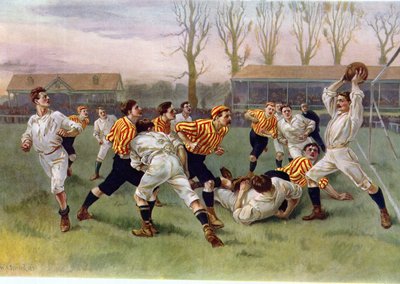 Le match de football, 1890 - William Heysham Overend