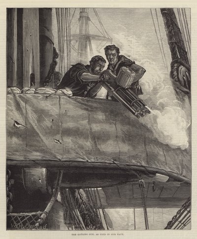 Le canon Gatling, utilisé dans notre marine - William Heysham Overend