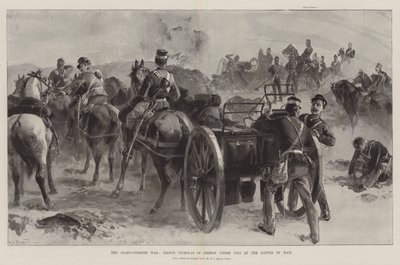 La guerre gréco-turque, le prince Nicolas de Grèce sous le feu à la bataille de Mati - William Heysham Overend