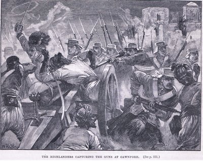 Les Highlanders capturant Cawnpore 1857 après J.-C. - William Heysham Overend
