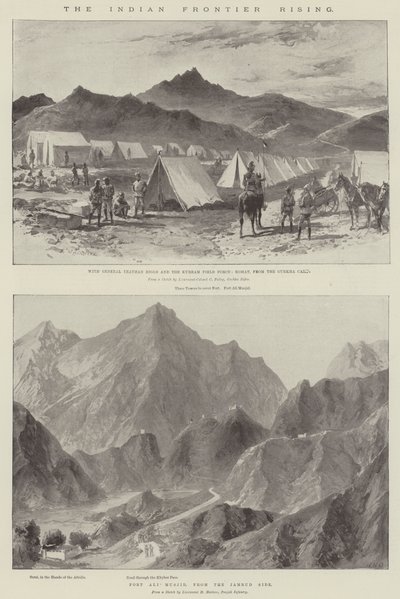 Le soulèvement de la frontière indienne - William Heysham Overend