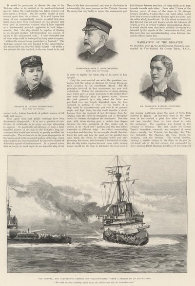 La Perte du HMS Victoria - William Heysham Overend