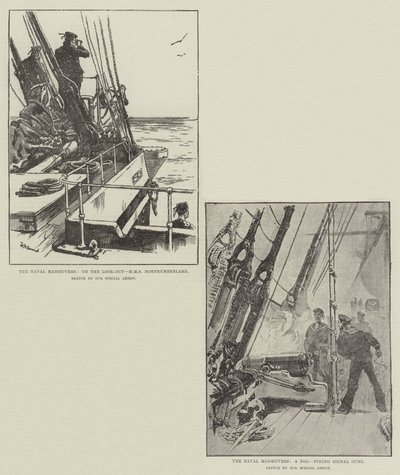 Les manœuvres navales - William Heysham Overend