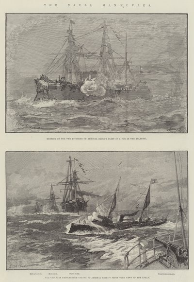 Les manœuvres navales - William Heysham Overend