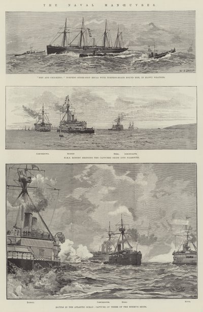Les manœuvres navales - William Heysham Overend