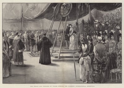 Le prince et la princesse de Galles ouvrant l