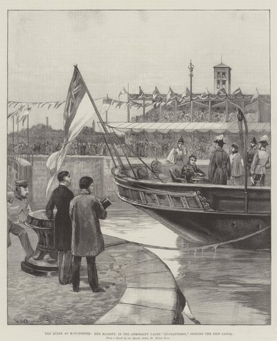 La reine à Manchester, Sa Majesté, dans le yacht de l