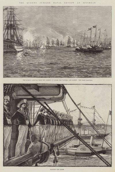 La revue navale du jubilé de la Reine à Spithead - William Heysham Overend
