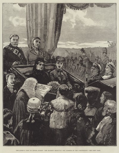 La visite de la reine à la forêt d