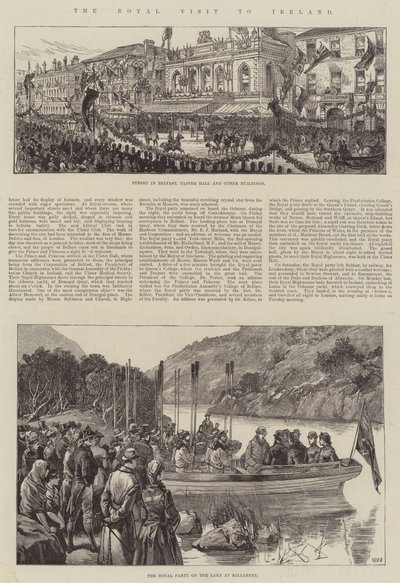 La visite royale en Irlande - William Heysham Overend