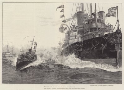 Le Sanspareil, navire amiral de Sir Michael Culme-Seymour, en Méditerranée - William Heysham Overend