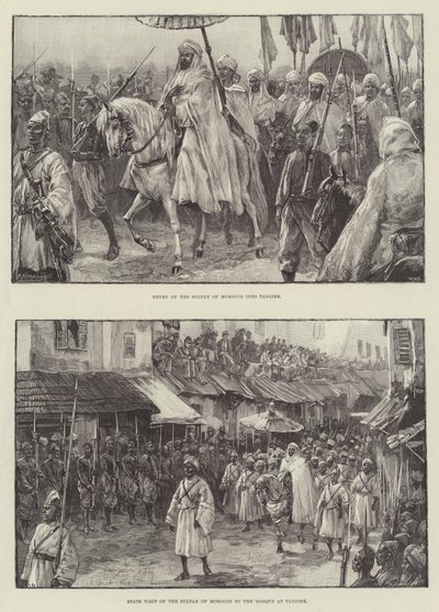 Le sultan du Maroc à Tanger - William Heysham Overend