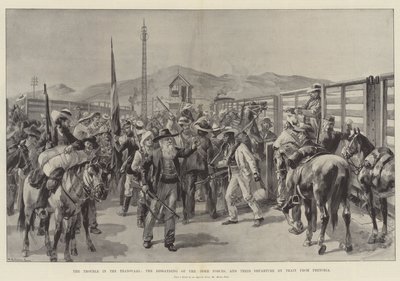 Les Troubles au Transvaal, la Dissolution des Forces Boers et leur Départ en Train de Pretoria - William Heysham Overend