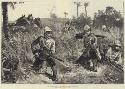 La Guerre en Égypte, Infanterie Montée en escarmouche - William Heysham Overend