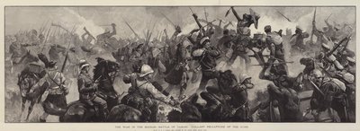 La guerre au Soudan, bataille de Tamasi, reprise courageuse des canons - William Heysham Overend