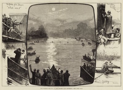 La régate mondiale sur la Tamise samedi dernier - William Heysham Overend