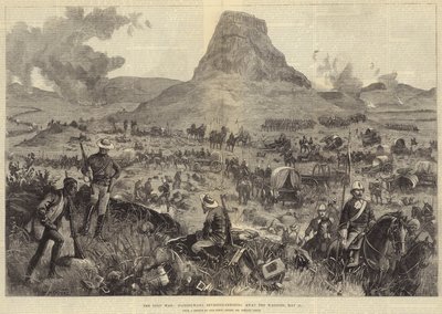 La guerre zouloue, Isandhlwana revisitée, récupération des chariots, 21 mai - William Heysham Overend