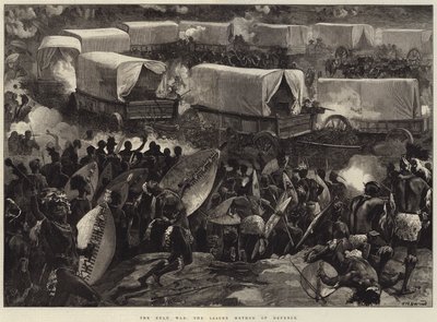 La guerre zouloue, la méthode de défense du Laager - William Heysham Overend