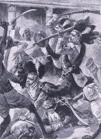 Le deuxième secours de Lucknow, illustration de 