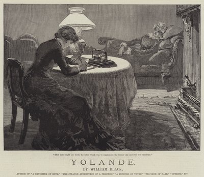 Yolande, par William Black - William Heysham Overend