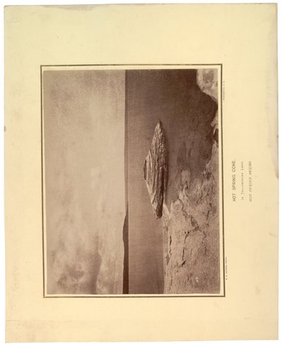 Cône de source chaude, dans le lac Yellowstone, 1871 - William Hicks Jackson