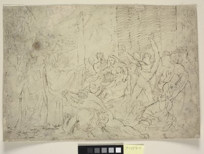 Christ guérissant un homme malade, ou La Résurrection de Lazare - William Hilton