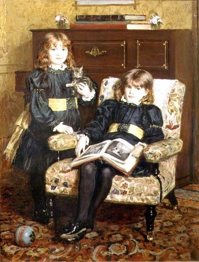 Portrait de May et Violet Craik - William Hippon Gadsby