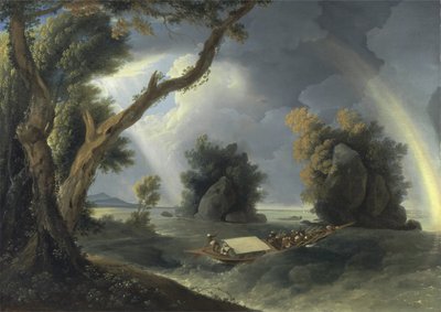 Tempête sur le Gange, avec Mme Hastings près des rochers de Colgon, c.1790 - William Hodges