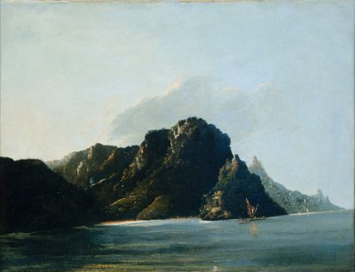 Vue de la baie de Resolution [Vaitahu] aux Marquises - William Hodges