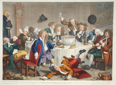 Une Conversation Moderne à Minuit, illustration de 